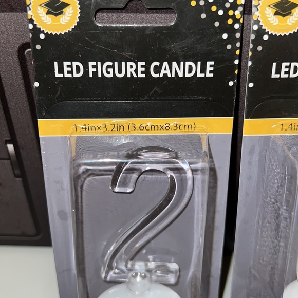 New 4PCs 2-0-2-3 LED Figure Candles - Picture 4 of 9